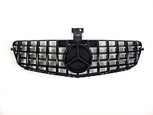 Решітка радіатора на Mercedes C-Class W204 2007-2014год GT Panamericana ( Чорна глянсова )
