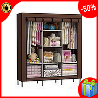 Складной тканевый шкаф Storage Wardrobe130 х 45 х 175 см, компактный складной шкаф для домашнего использования