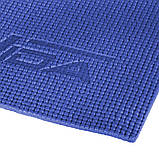 Килимок (мат) для йоги та фітнесу SportVida PVC 6 мм SV-HK0053 Blue, фото 5