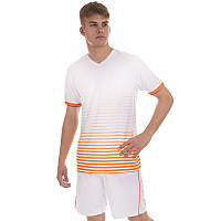 Форма футбольна спортивна чоловіча SP Sport CO-1908 білий-помаранчевий