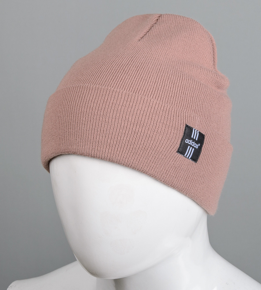 Шапка молодіжна "Ріжки" Adidas (m20m), Темна пудра