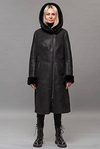 Жіноча натуральна дублянка 105 см.