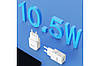 Мережевий зарядний пристрій USB 5V 2.1 A 10.5 W Vention White (DC5203-W), фото 3