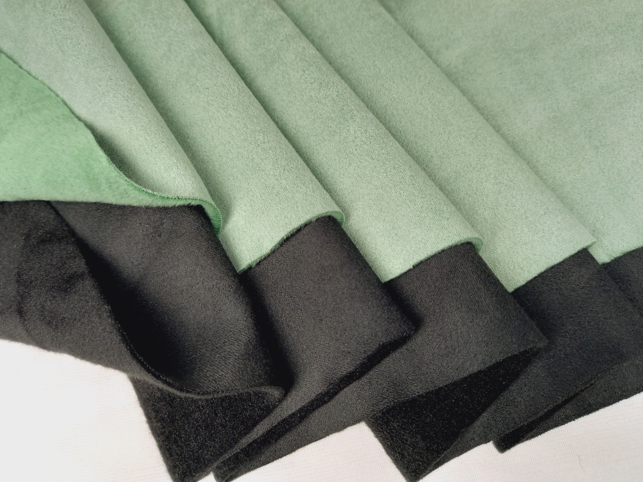 Замша на Хутрі м'ята. М'який, стрейчовий ( спорт. костюм), фото 1