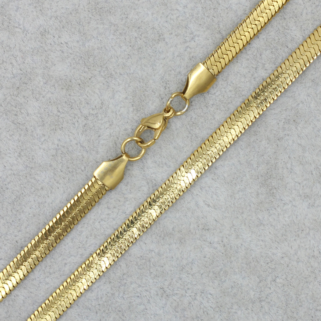 Чоловічий ланцюжок снейк неіржавка медична сталь Stainless Steel довжина 60 см ширина 2 мм колір золото