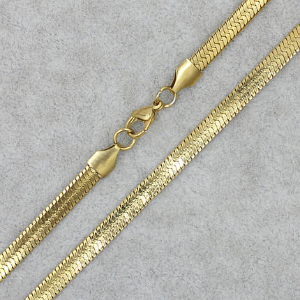 Чоловічий ланцюжок снейк неіржавка медична сталь Stainless Steel довжина 60 см ширина 2 мм колір золото, фото 1