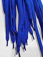 Шнурки плоский чехол поліестер 10мм волошка 1,25м