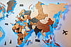 Деревянная карта мира на стену с подсветкой 250х150 см, фото 7