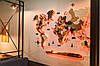 Деревянная карта мира на стену с подсветкой 250х150 см, фото 8