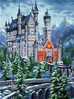 Картина для рисования по номерам "Зимний дворец" 40*50 см, краски - акрил
