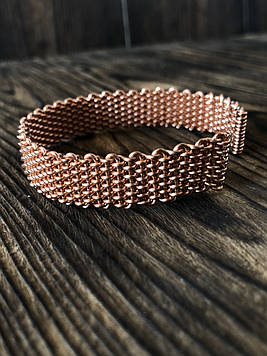 Мідний плетений медичний браслет Макраме
