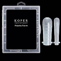 Верхні форми (тіпси) KOPER для нарощування полигелем 120шт./уп. Квадрат №89