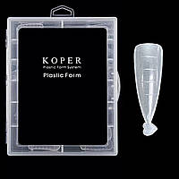 Верхні форми (тіпси) KOPER для нарощування полигелем 120шт./уп. Мигдаль №87