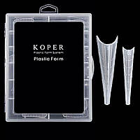 Верхні форми (тіпси) KOPER для нарощування полигелем 120шт./уп. Балерина №91