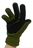 Рукавиці тактичні флісові зимові ЗСУ статутні в чохлі, фото 3