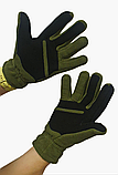 Рукавиці тактичні флісові зимові ЗСУ статутні в чохлі, фото 2