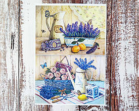 Декупажна карта А-4 "Прованс". 1 шт