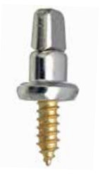 DOT COMON SENSE "прапорець" на шурупі, арт. 814242620, нікельована латунь 20мм, фото 1