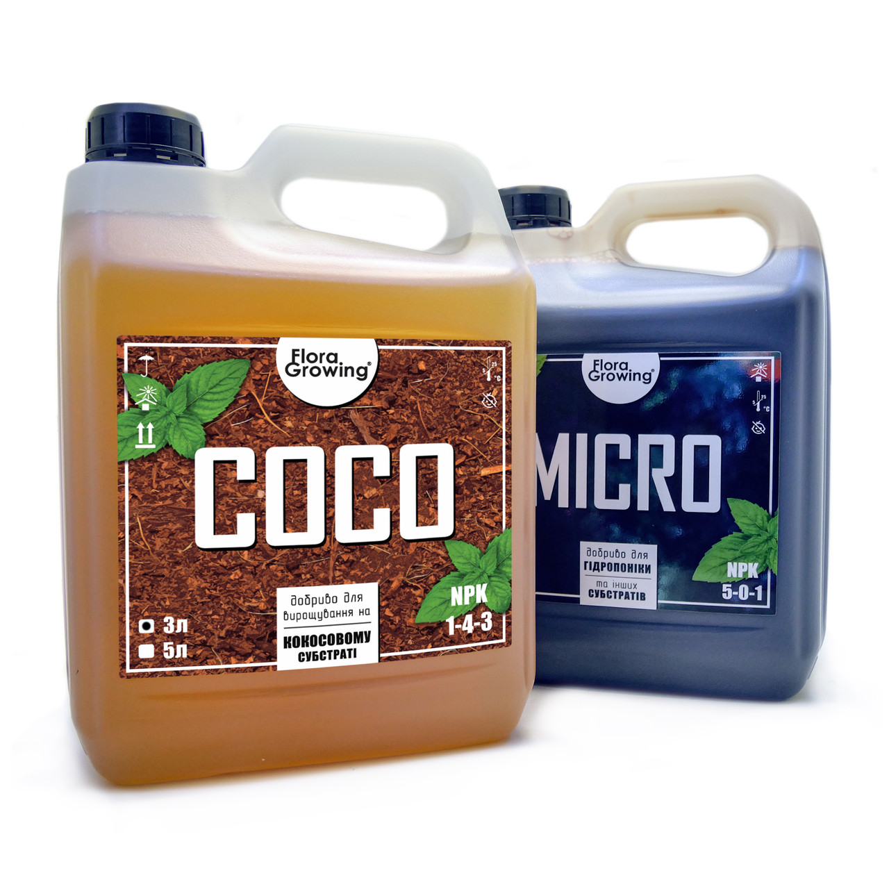 2 х 3 л Coco Kit - Комплект добрив для вирощування в кокосовому субстраті