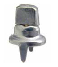 DOT COMON SENSE "прапорець" з лапками, арт. 814239618, нікельована латунь 18мм, фото 1