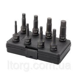 Mighty Seven Набір шестигр. ударних 1/2" 8од. Н6-Н19 пластик.кейс