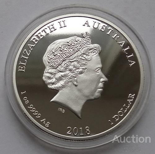 Австралія Рік Собаки 1 Dollar 2018 р.