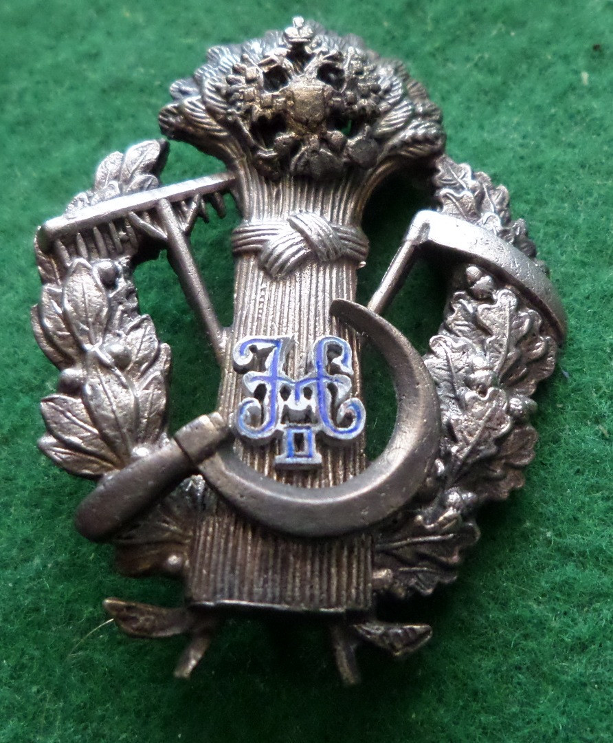 Знак коресп-а сільської економіки латунь сріблення емаль