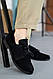 Туфлі жіночі із чорної натуральної замші, фото 4