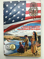 Альбом под памятные монеты США 1 доллар Сакагавея , коренные американцы, Сьюзен Энтони, капсульный