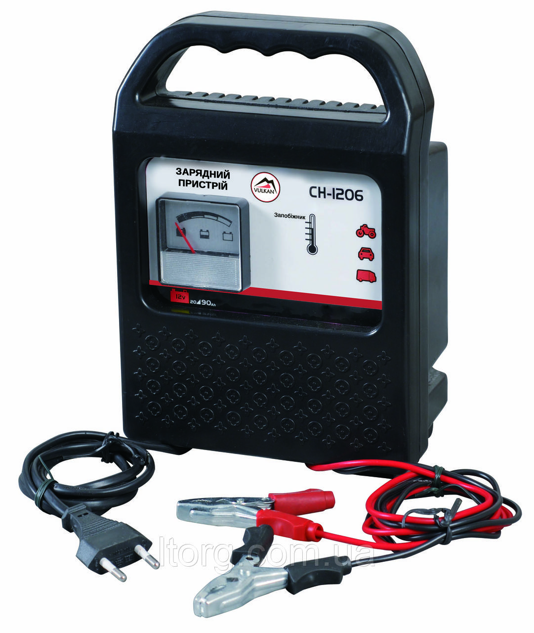 VULKAN Зарядний пристрій CH-1206 12В 10-80Ah, фото 1