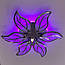 Світлодіодна люстра пелюстки з пультом та підсвічуванням до 18 кв.м колір Хром 70 Ват Linisoln 8881/6 HR 3color, фото 9