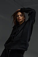 Худі жіноче чорне Oversize