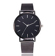 Стильний жіночий наручний годинник «Platinum» (чорний)