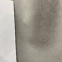 Шторна тканина мікровелюр на метраж, колір сірий, висота 3м (Petek-211), фото 4
