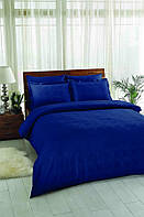 Постільна білизна Tac сатин-жакард Євро Vision Синій