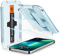 Захисне скло Spigen для iPhone 16e/ 14 / 13 / 13 Pro - EZ FIT GLAS.tR (2 шт), Clear (AGL03385)