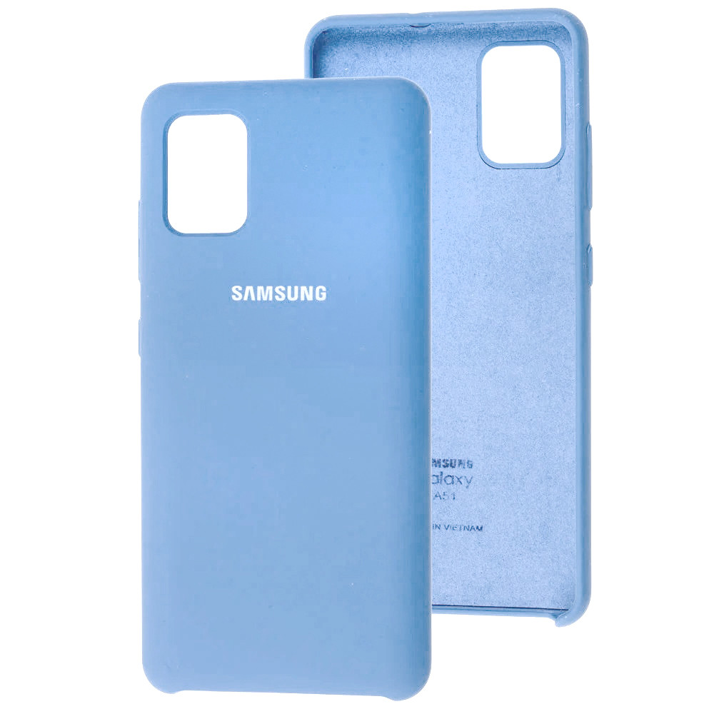 Чохол Silicone Case для Samsung Galaxy A51 Light Blue