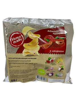 Чіпси картопляні з паприкою Home made, 67 г