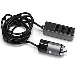 Адаптер автомобільний BASEUS CCTON-0G 4USB, 5.5 A, сірий