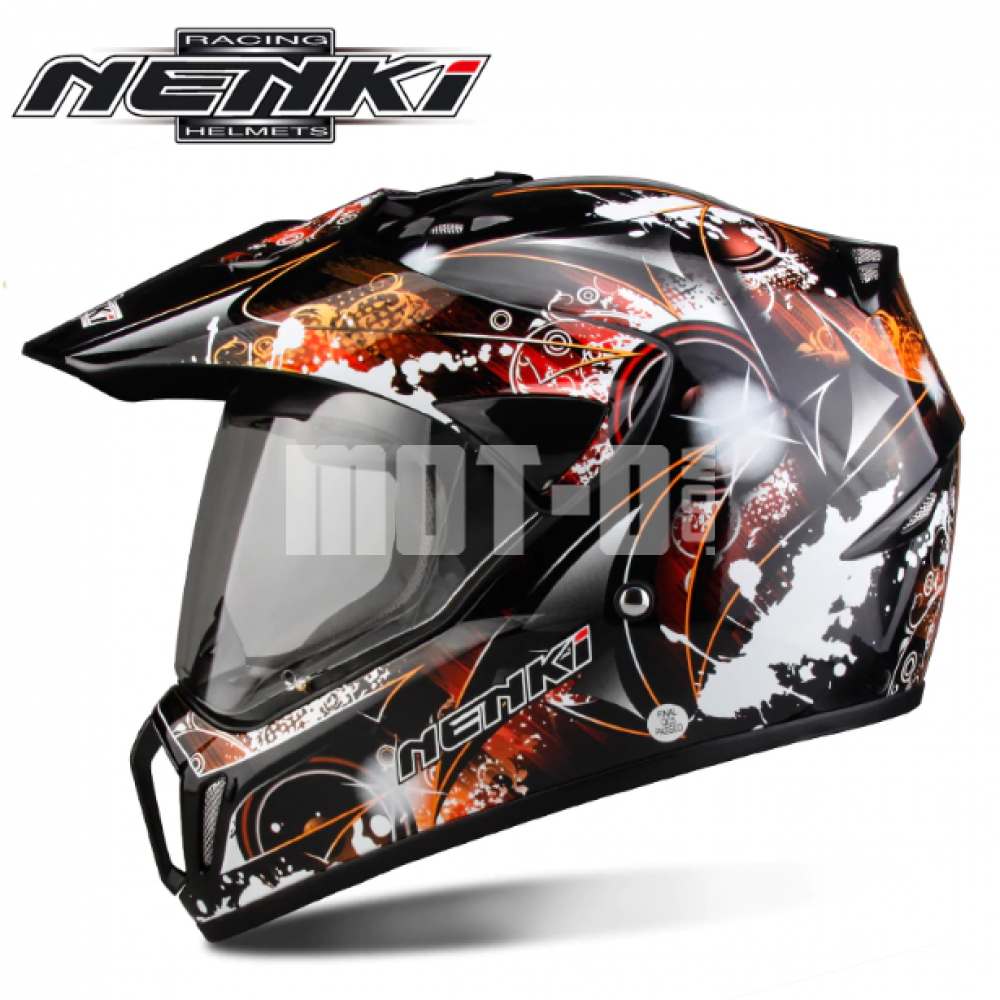 Шлем (мотард) NENKI MX-310 BLACK ORANGE — Купить Недорого на Bigl.ua ...