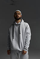 Худі сірий чоловічий oversize