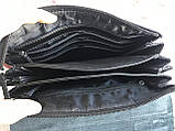 Чоловіча сумка-барсетка клатч портмоне POLO з китовим ременем + ремінь на плече ЕК53, фото 5