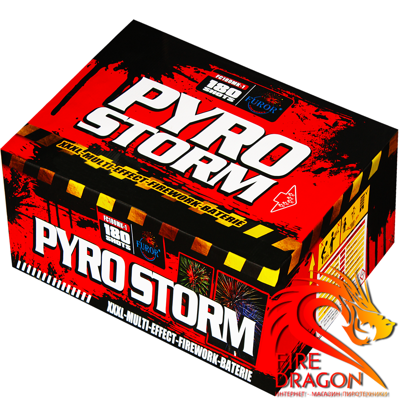 Салютна установка Pyro Shtorm FC180MK-1 180 MIX пострілів