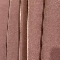 Шторна тканина мікровелюр на метраж, колір ніжно-рожевий, висота 3м (Petek-213), фото 2