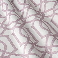 Декоративная ткань для штор покрывал подушек скатертей классика узоры фиолетовый на белом фоне