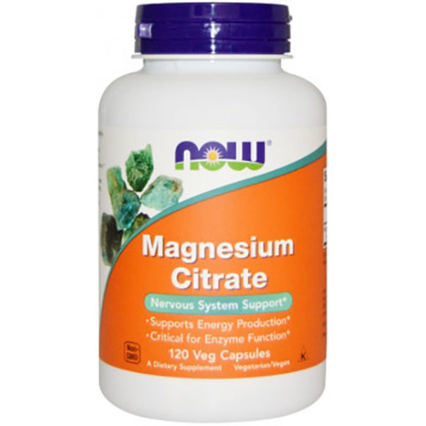 Цитрат Магнію, Magnesium Citrate, Now Foods, 120 капсул