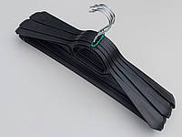 Плечики вешалки тремпеля ВРЧ черного цвета, длина 42,5 см, в упаковке 5 штук