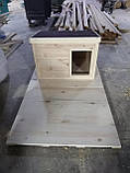 Дерев'яна будка з платформою для собаки "Мухтар", для середніх порід (100*75*75 см), фото 2