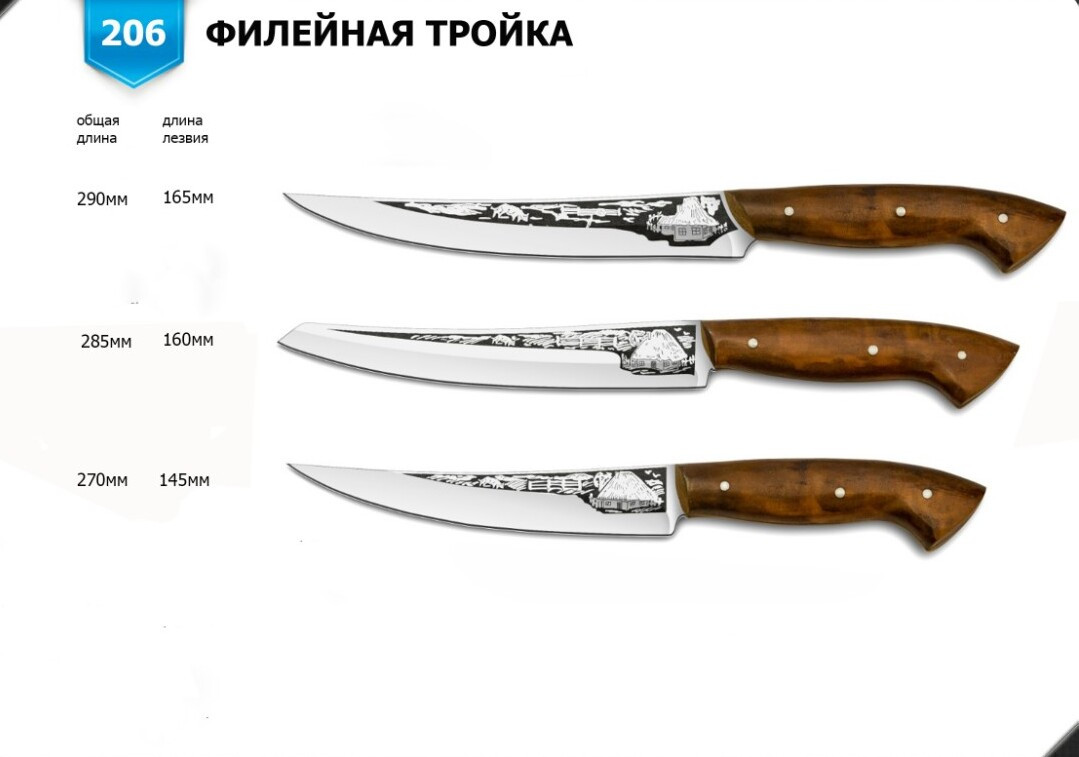 Кухонні ножі з якісної сталі, магазин ножів від виробника