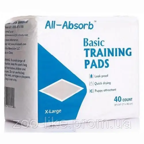 Пеленки All-Absorb Basic для собак 71х86 см, 40 шт - фото 1 - id-p995013461